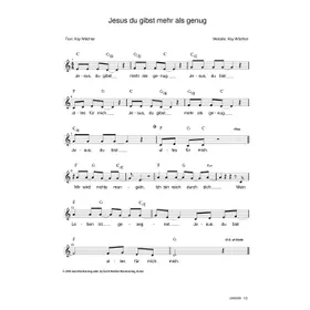 Produktbild des Artikels Jesus du gibst mehr als genug (Noten - Download)