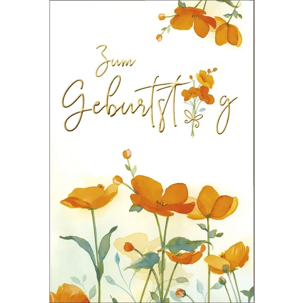 Produktbild des Artikels Faltkarte "Zum Geburtstag" (Schreibwaren)
