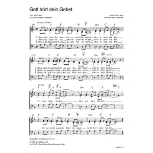 Produktbild des Artikels Gott hört dein Gebet (Noten - Download)