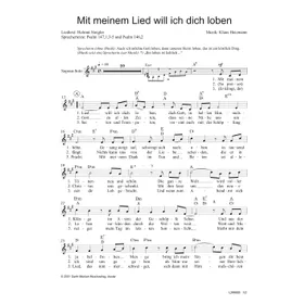 Produktbild des Artikels Mit meinem Lied will ich dich loben (Noten - Download)
