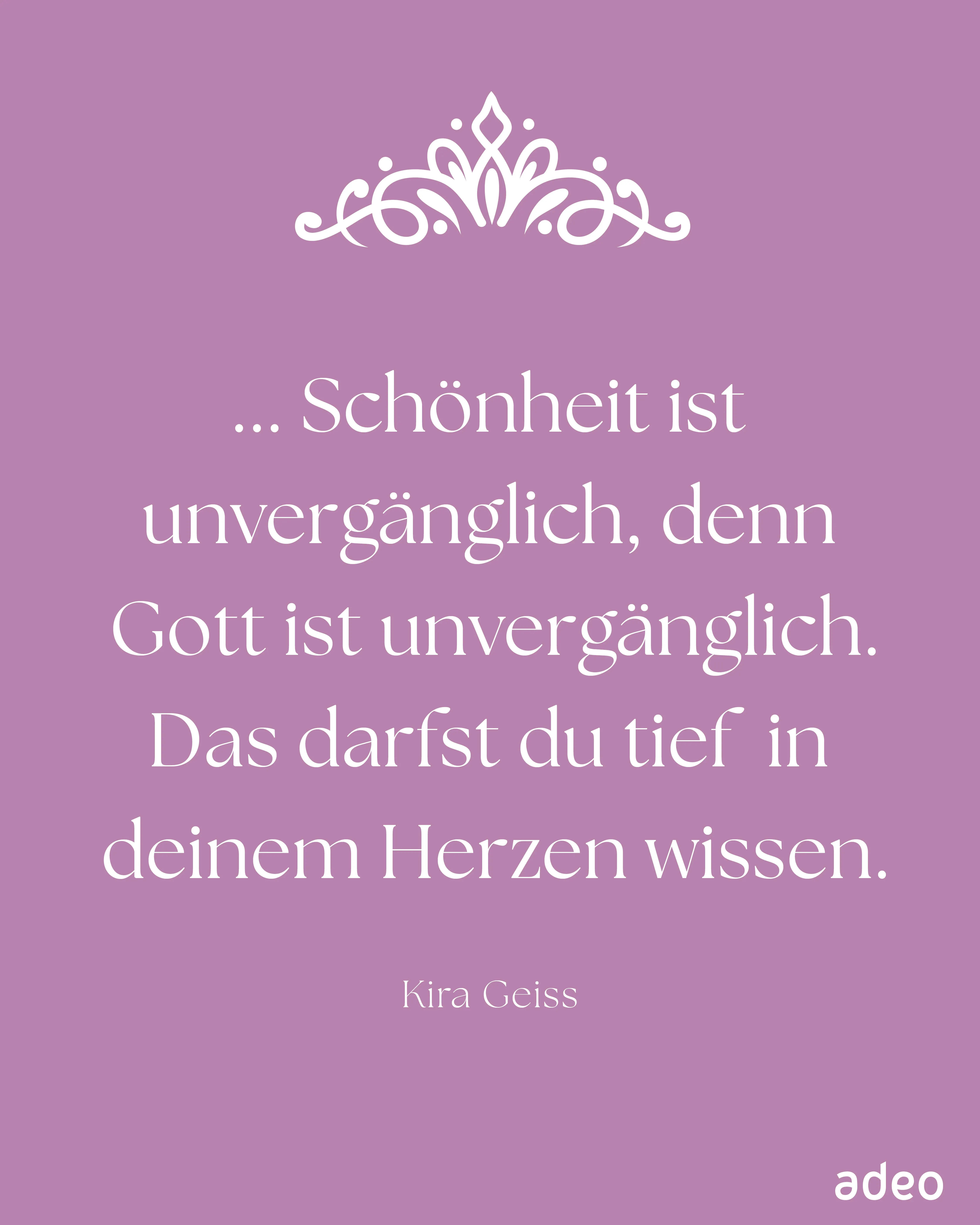 Du bist kostbar & wunderschön Zitat