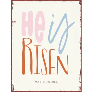 Produktbild des Artikels Metallschild groß - He is risen ()