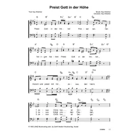 Produktbild des Artikels Preist Gott in der Höhe (Noten - Download)