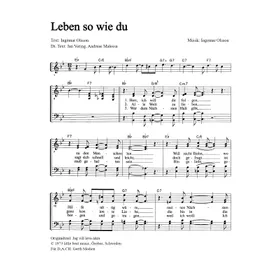 Produktbild des Artikels Leben so wie du (Noten - Download)