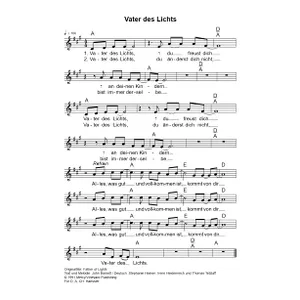 Produktbild des Artikels Vater des Lichts (Noten - Download)