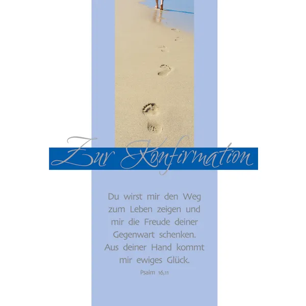 Produktbild des Artikels Faltkarte "Zur Konfirmation" - Du wirst mir den Weg... - 5 Stück (Schreibwaren)
