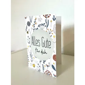 Produktbild des Artikels Faltkarte "Alles Gute" (Schreibwaren)