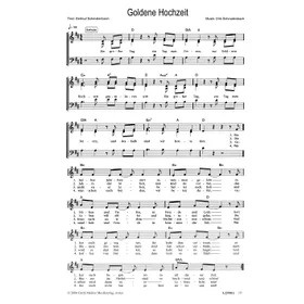 Produktbild des Artikels Goldene Hochzeit (Noten - Download)