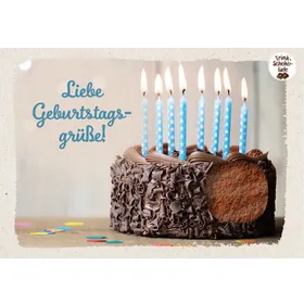 Produktbild des Artikels Schokokarte - Liebe Geburtstagsgrüße! (Lebensmittel)