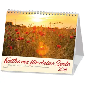Produktbild des Artikels Kostbares für deine Seele 2026 - Postkartenkalender (Kalender - Spiralbindung)