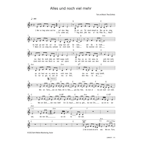 Produktbild des Artikels Alles und noch viel mehr (Noten - Download)