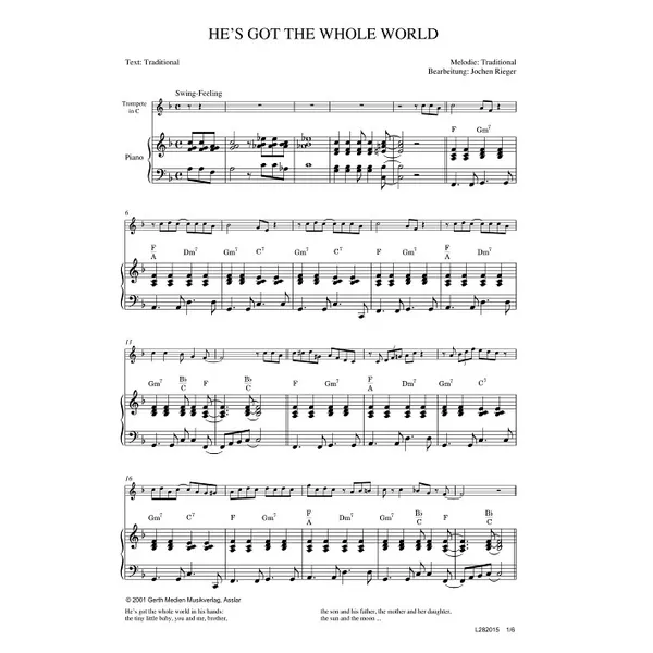 Produktbild des Artikels He's Got The Whole World (Noten - Download)