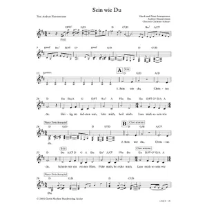Produktbild des Artikels Sein wie du (Noten - Download)