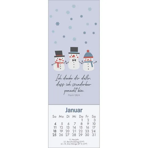 Produktbild des Artikels Mein wundervoller Lesezeichenkalender 2026 (Kalender - Spiralbindung)