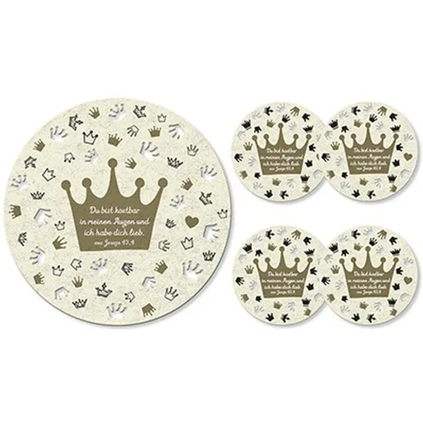 Produktbild des Artikels Filz-Untersetzer-Set: Du bist kostbar ()