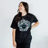 Stimmungsbild zu T-Shirt "Gegen den Strom" - schwarz