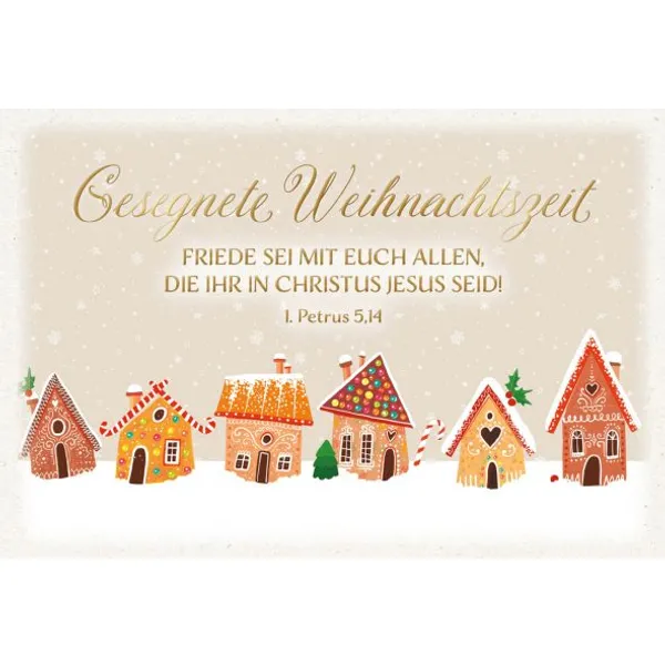 Produktbild des Artikels Faltkarte "Gesegnete Weihnachtszeit" (Schreibwaren)