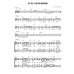 Produktbild des Artikels Go Tell It On The Mountain (Noten - Download)