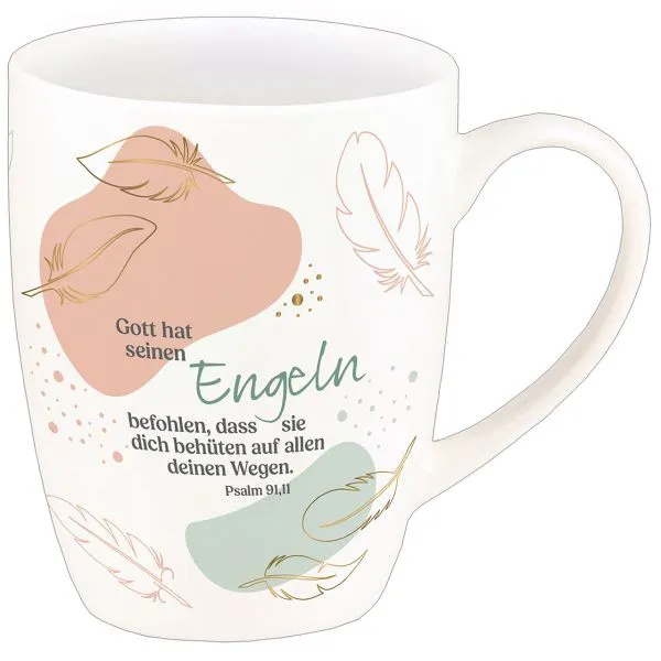 Produktbild des Artikels Tasse "Gott hat seinen Engeln befohlen" (Gold-Edition) ()