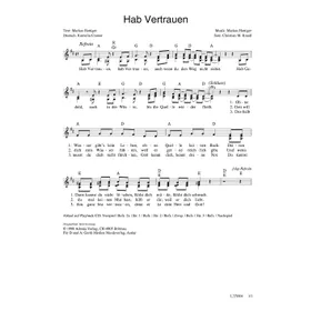 Produktbild des Artikels Hab Vertrauen (Noten - Download)