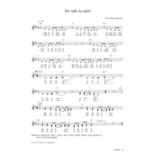 Produktbild des Artikels Dir nah zu sein (Noten - Download)