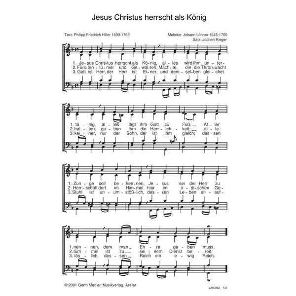 Produktbild des Artikels Jesus Christus herrscht als König (Noten - Download)