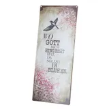 Stimmungsbild zu Metallschild mit Kette "Wo Gott dich hingesät hat, da sollst du blühen"