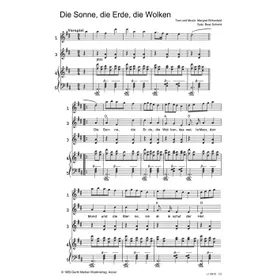 Produktbild des Artikels Die Sonne, die Erde, die Wolken (Noten - Download)