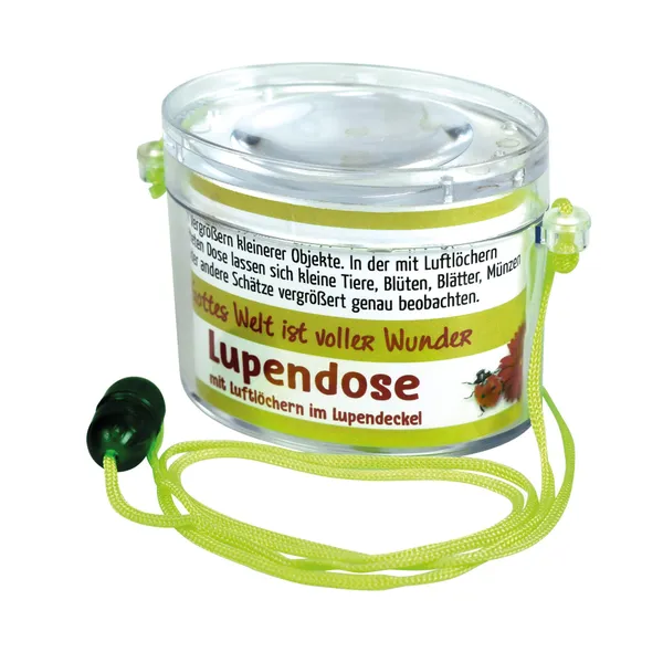 Produktbild des Artikels Lupendose oval - neon grün ()