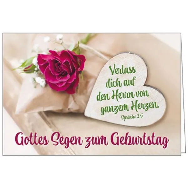 Produktbild des Artikels Faltkarte: Gottes Segen zum Geburtstag (Schreibwaren)