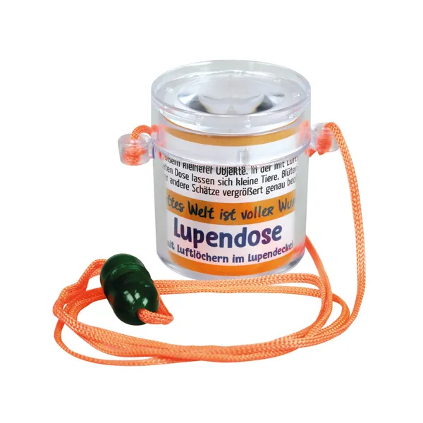 Produktbild des Artikels Lupendose rund - neon orange ()
