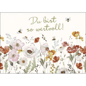 Produktbild des Artikels Postkarten: Du bist so wertvoll, 4 Stück (Schreibwaren)