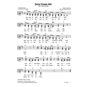 Produktbild des Artikels Deine Gnade fällt (Noten - Download)