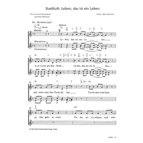 Produktbild des Artikels Stadtluft: Leben, das ist ein Leben (Noten - Download)
