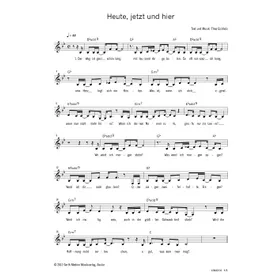 Produktbild des Artikels Heute, jetzt und hier (Noten - Download)