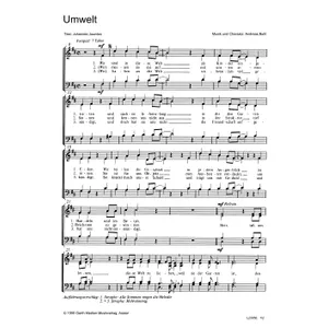 Produktbild des Artikels Umwelt (Noten - Download)