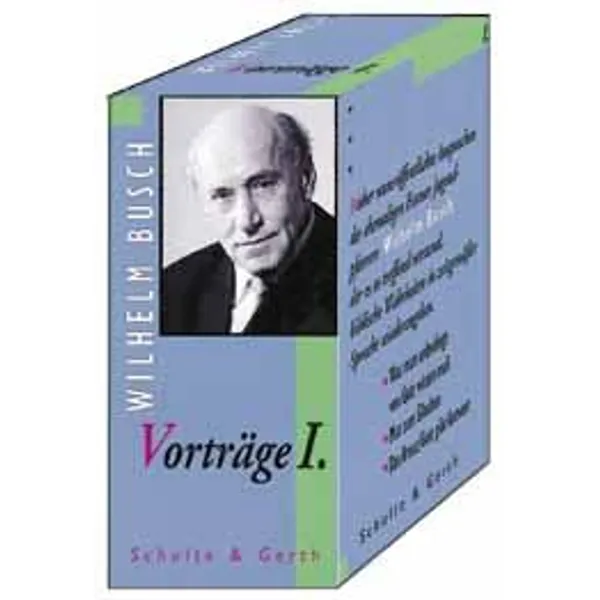 Produktbild des Artikels Vorträge 1 (Hörbuch/Hörspiel - Music Cassette)