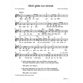 Produktbild des Artikels Mich gibts nur einmal (Noten - Download)