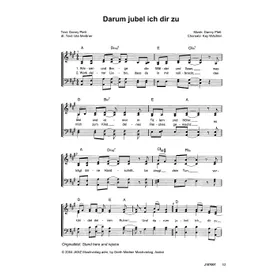 Produktbild des Artikels Darum jubel ich dir zu (Noten - Download)