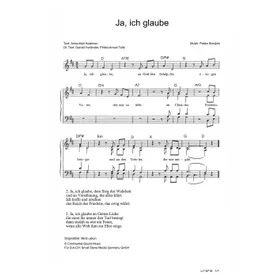 Produktbild des Artikels Ja, ich glaube (Noten - Download)