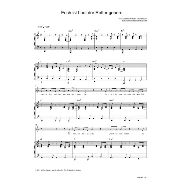 Produktbild des Artikels Euch ist heut der Retter geborn (Noten - Download)