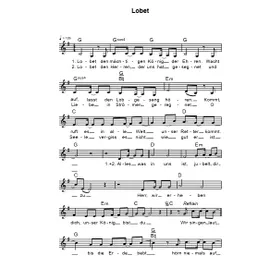 Produktbild des Artikels Lobet (Noten - Download)