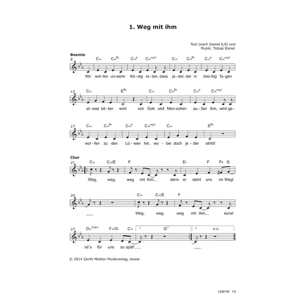 Produktbild des Artikels Weg mit ihm (Noten - Download)