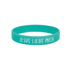 Produktbild des Artikels Armband "Jesus liebt mich" - smaragdgrün ()