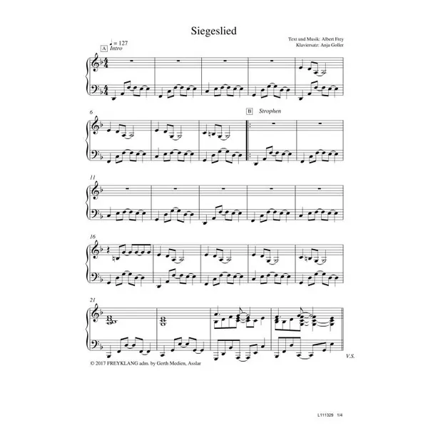 Produktbild des Artikels Siegeslied (Noten - Download)