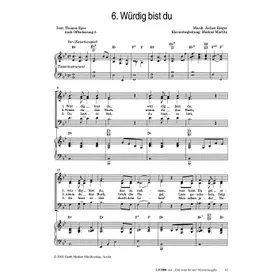 Produktbild des Artikels Würdig bist du (Noten - Download)