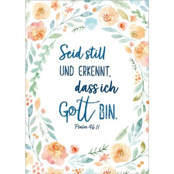 Produktbild des Artikels Postkarten: InMotion - Seid still und erkennt, 4 Stück (Schreibwaren)