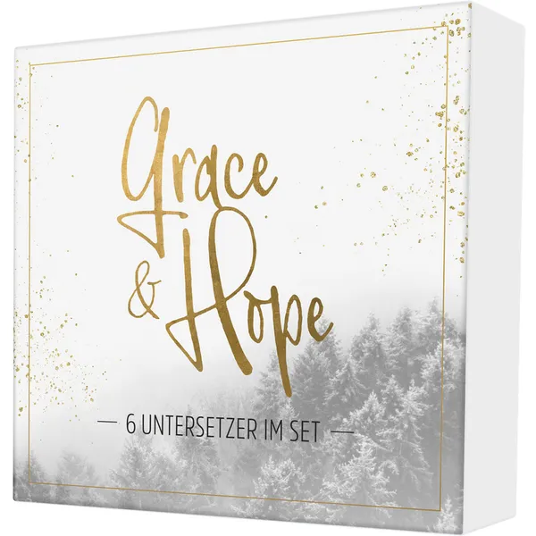 Produktbild des Artikels Untersetzer "Grace & Hope" 6er-Set ()