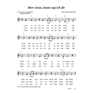 Produktbild des Artikels Herr Jesus, heute sag ich dir (Noten - Download)