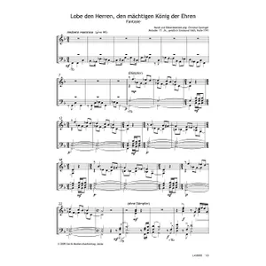 Produktbild des Artikels Lobe den Herren, den mächtigen König - Fantasie (Noten - Download)